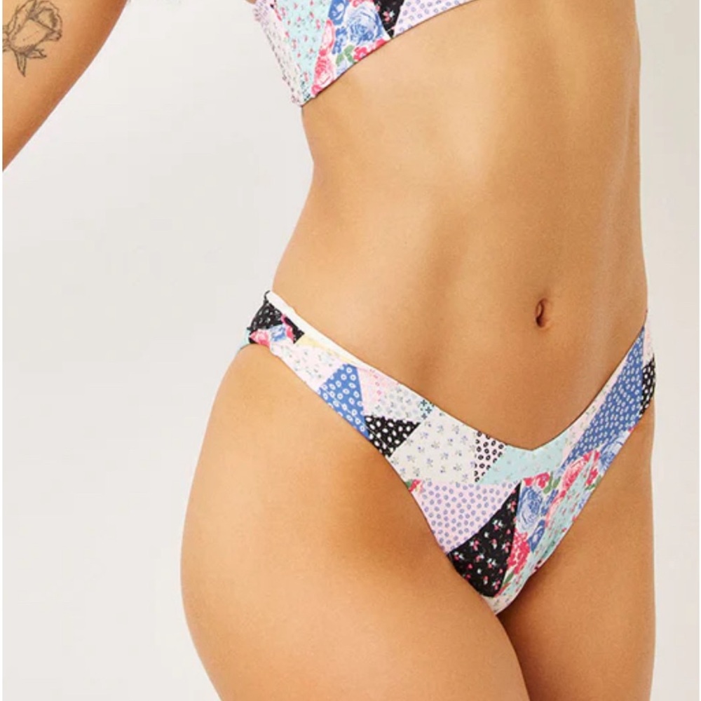 Frankie’s Bikinis Enzo Patchwork Bikini Bottom - image 2
